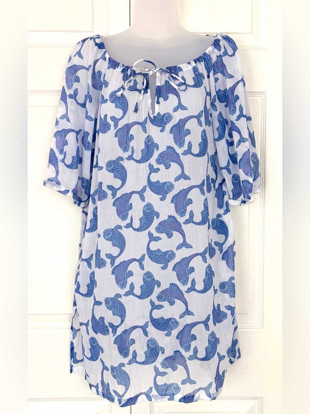 Manuel Canovas Summer Beach Dress Cover Up Cotton size 4